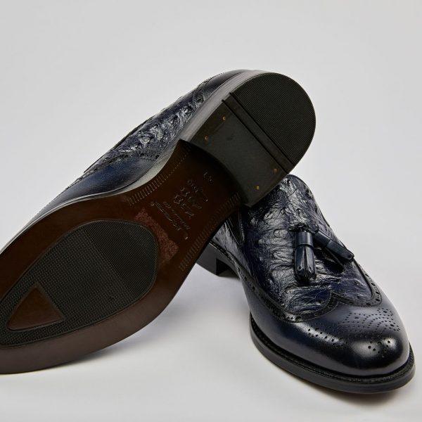 Pantofi tassel loafers bleumarin