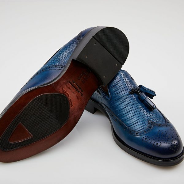 Pantofi tassel loafers turcoaz