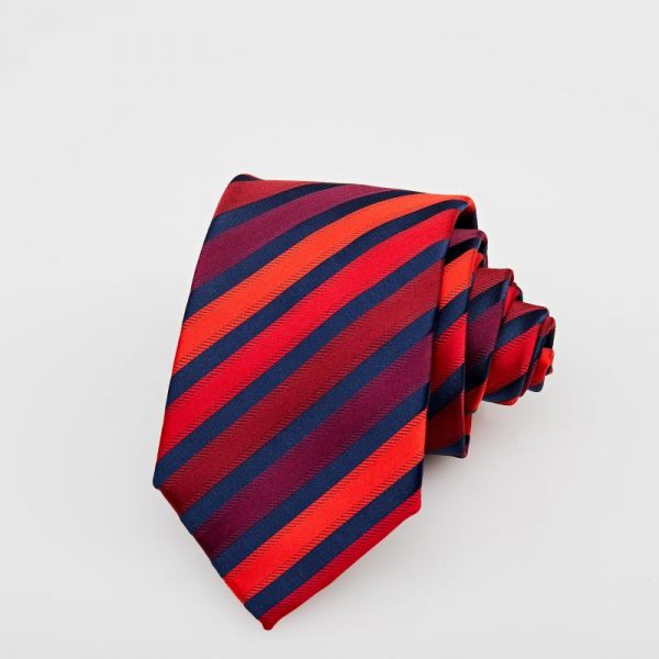 Cravată dungi multicolor