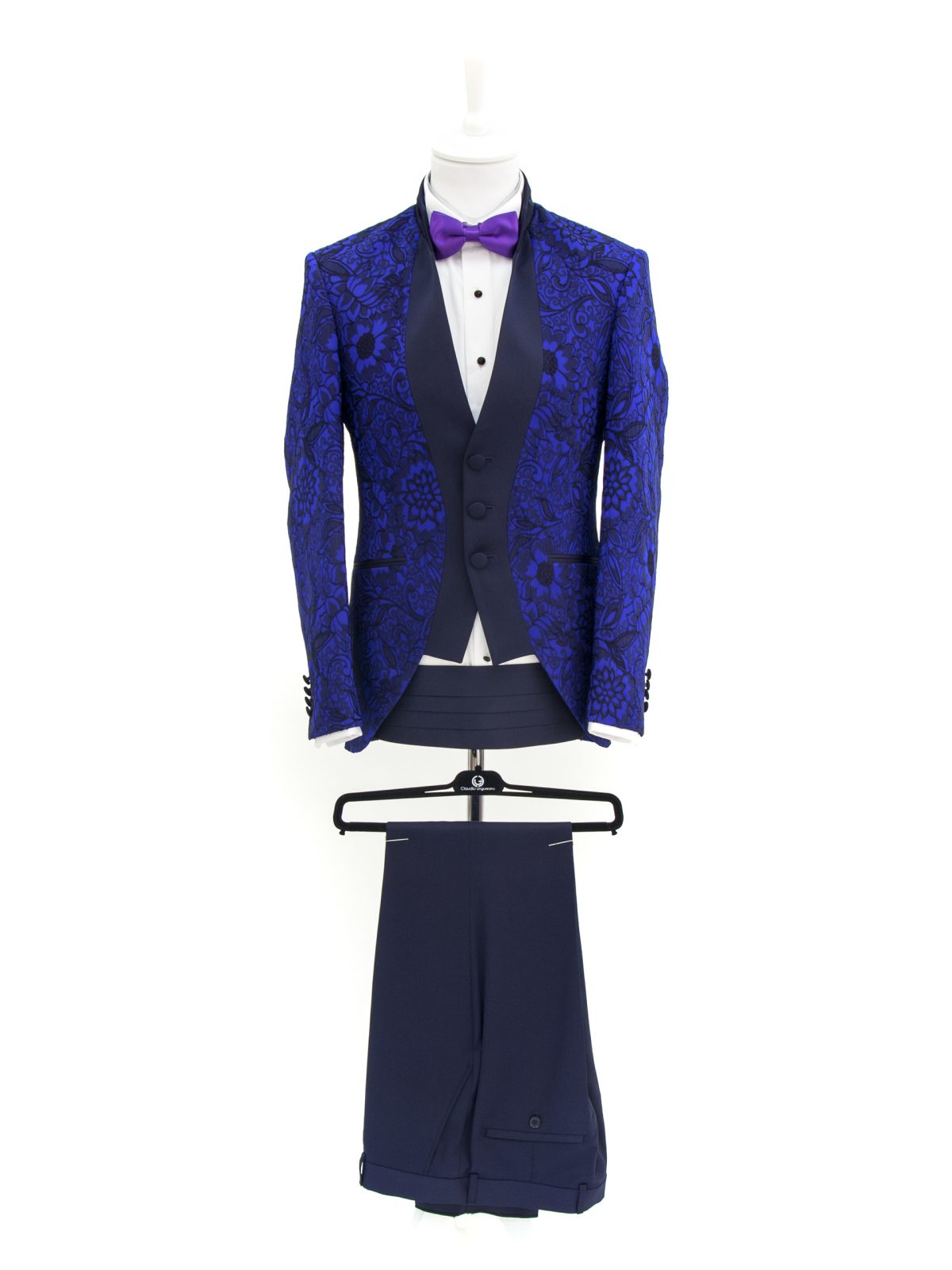 Bespoke Ceremony-Jacard Bleu Suit